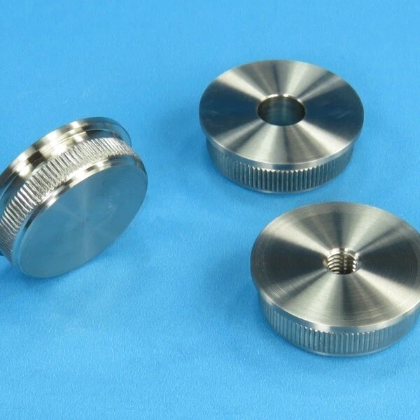 HÖRR EDELSTAHL Stopfen Kappe Deckel FLACH für Rohr Edelstahl Endkappe GERADE Rohrstopfen