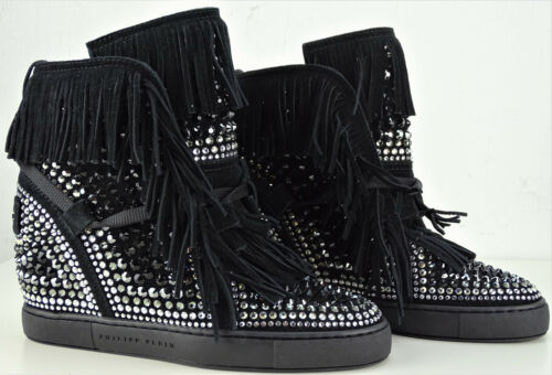 PHILIPP PLEIN KLARA Hi-Top Sneaker Stiefelette Ankle Boots Damen Black Gr.36 NEU - Bild 4 von 12