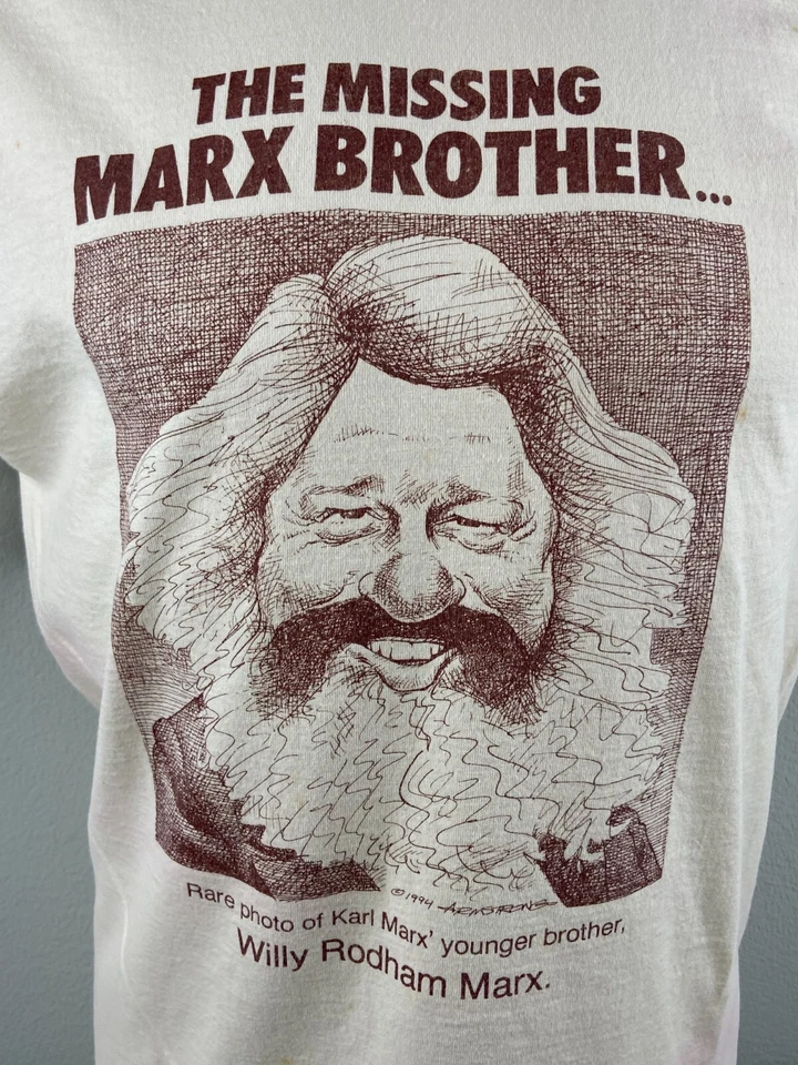 Camiseta cómica The Missing Marx Brother Willy Rodham Marx L 1994 Bill Clinton Foto 2 de 4