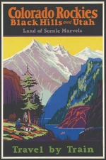 COLORADO ROCKIES VINTAGE STYLE PRINT/POSTER QUALITY PHOTO PAPER/CANVAS T138