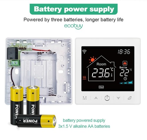 Wifi Wireless Thermostat Battery Gas Boiler Water Digital Temperature Controller - Imagen 23 de 28