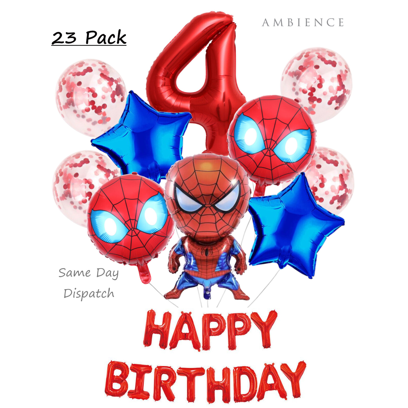 Spiderman Theme Birthday Party Marvel Superhero Foil Balloon Numbers Boys Packs | eBay Spiderman Theme Birthday Party Marvel Superhero Foil Balloon Numbers Boys Packs | eBay