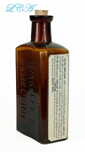 Schöne BERNSTEINFARBENE WAKELEE'S CAMELLINE antike ZAHNPASTE Flasche für die ZÄHNE SF - Bild 3 von 4