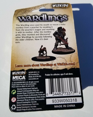 Wardlings Boy Rogue & Monkey Wizkids Miniatures WZK73317 Prepainted Roll Playing - Picture 4 of 4