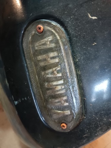 Yamaha XS1 XS2 TX650 (XS650) twin 650 gas tank petrol fuel early style emblem - Foto 20 di 24