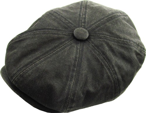 Men's Newsboy Button Top Ascot Ivy Cabbie Hat Gatsby Cap Plaid PU Leather - Picture 36 of 162