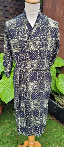 vtg Green Batik slutra kencana Robe/Cotton Size small unisex