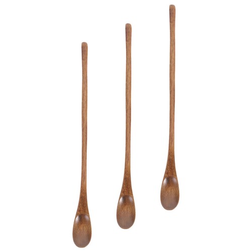 Cuchara de café de mango largo de 3 piezas cucharas para servir para agitador de buffet - Imagen 10 de 12