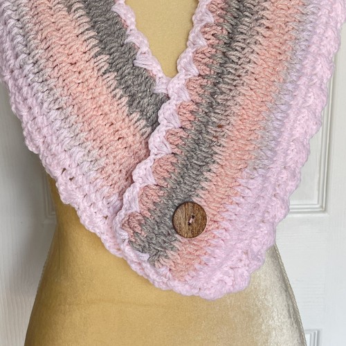 Häkelschal Zopfmuster Schal Halsband mehrfarbig Wärmerschal - Bild 3 von 13