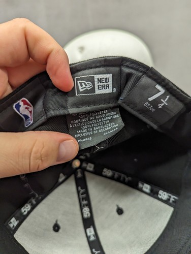 Washington Wizards New Era 59fifty Waterprint UV 7 1/4 NBA nuovo con etichette - Foto 8 di 9