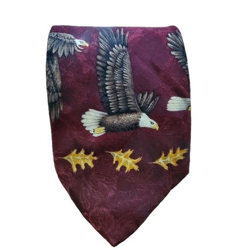 Endangered Species The Eagle Birds Marc Dennis 1996 Neck Tie 56"