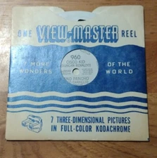 Vintage View-Master,  1950 Very Early Reel 960 Cisco Kid And Pancho