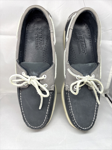 Sebago Men’s Size 9.5 M Docksides Boat Shoes Gray Loafer Summer Slip On - Picture 7 of 12