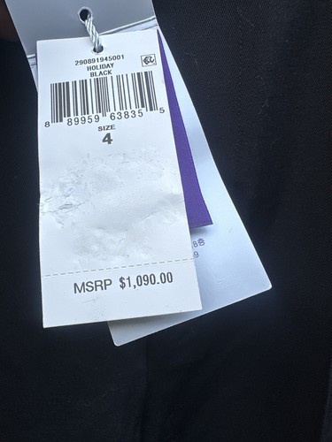 Ralph Lauren Collection Purple Label Wool Dress Pants Size 4 Black Business Sz 4 - Picture 6 of 9