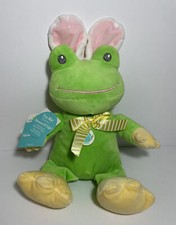 FROG Easter Bunny Ears Plush New w/Tags Dan Dee Squeeze-N-Talk Sound NWT green