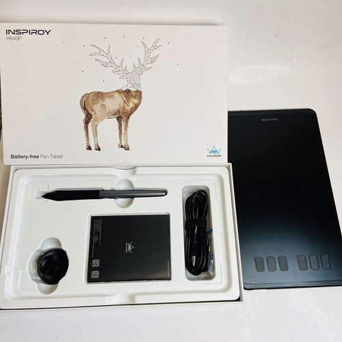 HUION Inspiroy H640P Grafiktablett Zeichnen mit Akku - Gratis Stylus 8192 - Bild 1 von 4