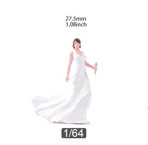 EY 1:64 Painted Figure Mini Model Miniature Diorama Sand Artist Singer Lady - Picture 10 of 10