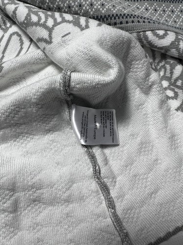 Sorgenfri Sylt Women's Long Sleeve Knit Cardigan Flower Pattern Button Gray Sz S - Picture 13 of 14