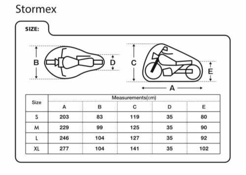 L OXFORD STORMEX HEAT RESISTANT WATERPROOF WINTER ULTIMATE MOTORCYCLE BIKE COVER - Picture 2 of 7