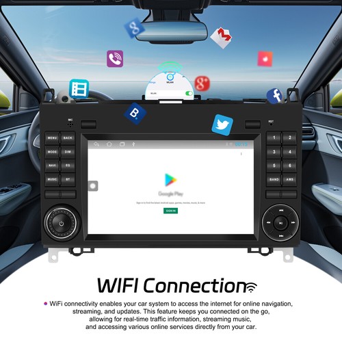 KAM+ 7" GPS Navi Autoradio Für Mercedes Benz B A Klasse W245 W169 Sprinter W906 - Bild 14 von 23