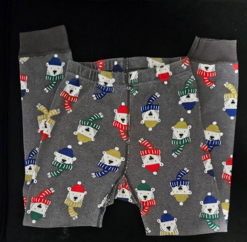 Boy's HANNA ANDERSSON L/S Multi-Gray Polar Bear Motif Pajama Set Size: 120cm/6-7 - Picture 5 of 5