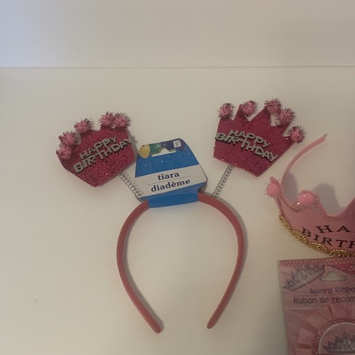 Birthday Girl Tiara Crown Set Happy Birthday Party Decoration Supplies Gift - Picture 2 of 4