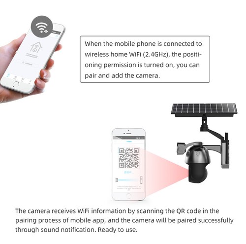 Cámara solar a todo color de doble lente de 6 MP para exteriores 4G/Wi-Fi CCTV audio - Imagen 7 de 13