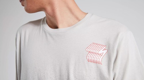 NEU MIT ETIKETT HERREN SPECIALIZED REVEL KURZARM T-SHIRT $ 40 M taubengrau Spray - Bild 5 von 5