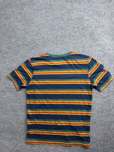 Brixton Retro Boxy Striped Crewneck Tee Men's M Colorful Striped Short Sleeve - Picture 7 of 9
