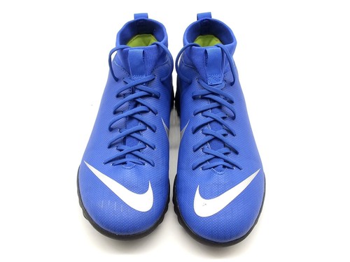 Nike Jr. Mercurial Superfly X6 Academy TF Racer Blue/Silver/Blk AH7344 400 6Y US - Picture 7 of 8