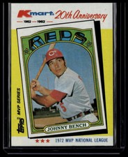 1982 Topps Kmart 20th Anniversary #22 Johnny Bench