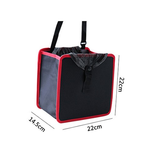 1PC Car Auto Waterproof Trash Bag Litter Bin Can Garbage Storage Organizer Box - Bild 4 von 24