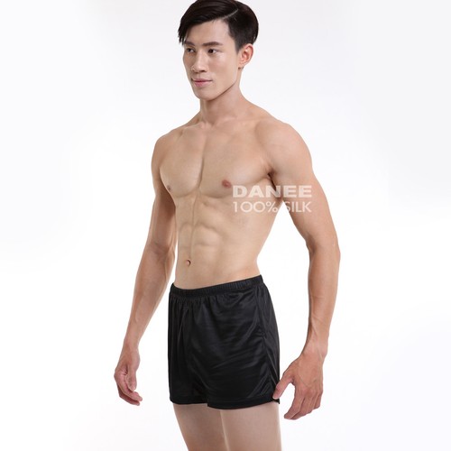 DANEE 100% Natural Silk Interior Men's Silk Boxer Shorts | Knit Stretch Tech - Picture 6 of 10
