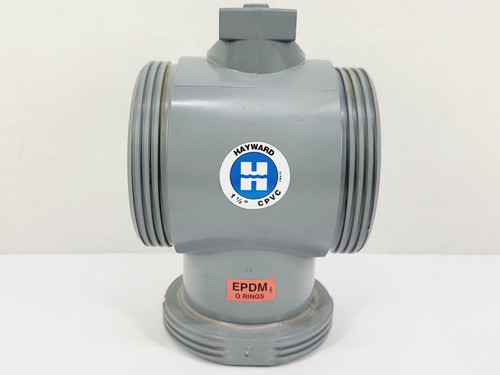 Valvola a sfera Hayward TW2150STE 1-1/2" CPVC 3 vie True Union - Foto 2 di 10