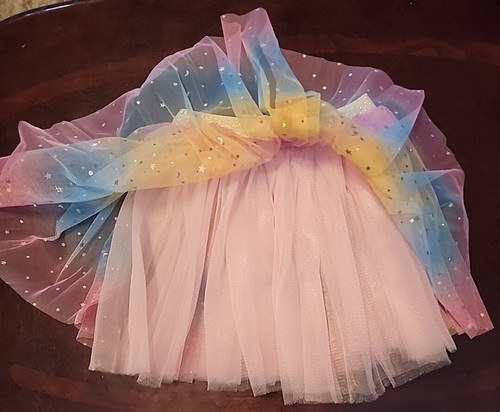 Mädchen 5/6 Boutique 2 Lagen Regenbogen Twirl Rock NEU - Bild 2 von 3