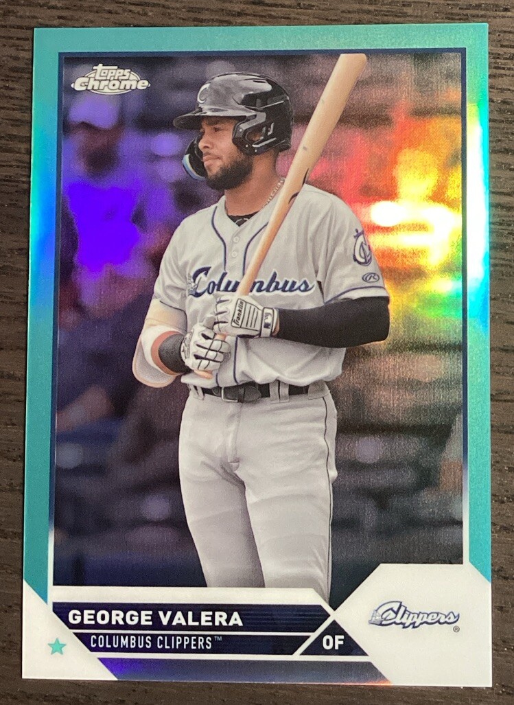 2023 Topps Pro Debut George Valera #PDC-64 Aqua Refractor /75 Clippers! #6176
