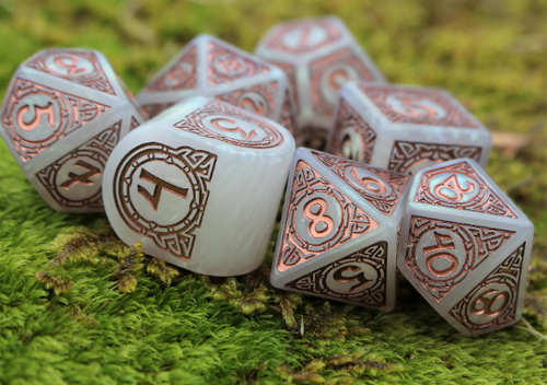 Viking Modern Dice Set: Niflheim - 7 Piece Tabletop Gaming D&D RPG 5e Dice Set - Picture 4 of 9