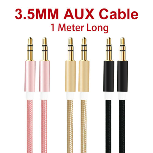 3,5 mm Stecker auf Stecker Stereo Audio AUX Kabel Zusatzkabel für PC iPod Auto iPhone - Bild 9 von 14