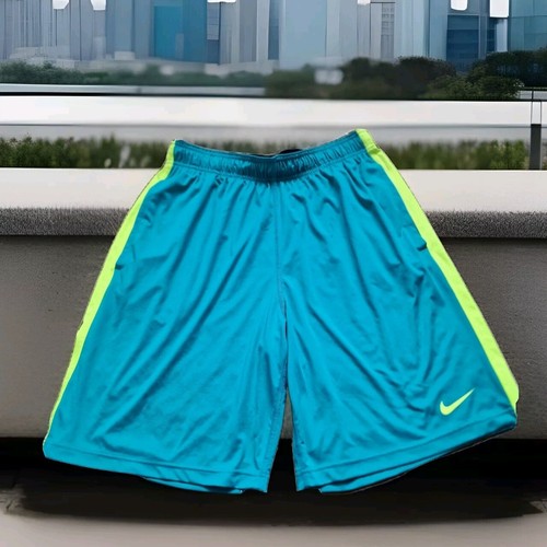 Nike Dri Fit Classic Shorts Mens Teal Size UK Large Boys Bottoms - 第 1/5 張圖片
