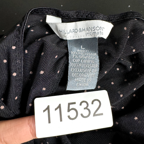 Vestido sin Mangas Y2K Vintage L Grande Negro Rosa Lunares Malla Coqueta Hada Grunge - Imagen 8 de 8