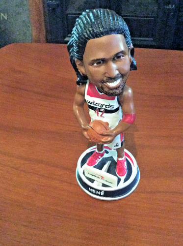 NBA Washington Wizards player Bobble Head-Nrne' #42-excellent preowned condition - Picture 3 of 4