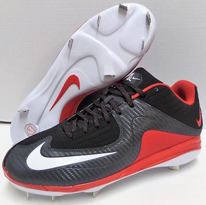 Nike Air MVP Pro Metal 2 Baseball Cleats Nike 684685-061 Black and Red Size 10 Nike Air MVP Pro Metal 2 Baseball Cleats Nike 684685-061 Black and Red Size 10