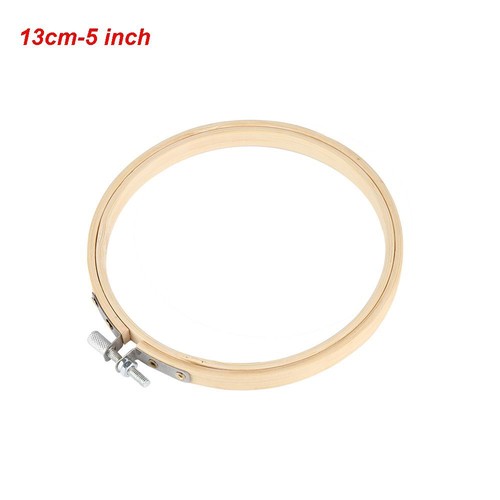 Bamboo Handmade Embroidery Hoop Cross Stitch Frame Sewing Tools Round Loop - Picture 14 of 22