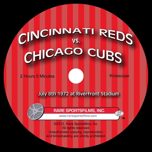 1972 Reds vs Cubs at old Riverfront Stadium- Complete game TV Broadcast on DVD ! - Picture 3 of 7