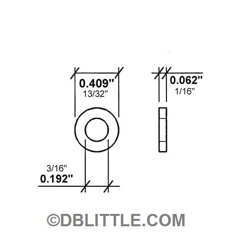 (100) PREMIUM Black Nylon #10 Washers for Screws & 3/16" fasteners 6/6 Polyamide - Picture 2 of 2