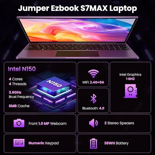 16 Inch Laptop,12th N150 16GB RAM 1152GB SSD Intel N150 Processor - Picture 7 of 7