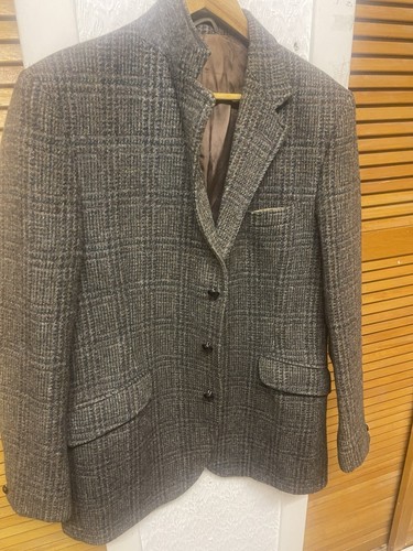 VANTAGE HARRIS Tweed 3-buttons-Thick wool Notched Blazer Men’s U.K-42L”-EUR-52” - Picture 21 of 24