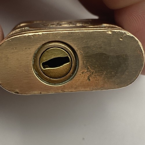 Vintage Antique 1879 Yale &Towne Mfg. Co. Stamford CT Soild Brass Padlock No Key - Picture 7 of 8