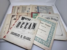 Large Lot of 20 Antique Vintage Sheet Music 1800's 1900's Some Damaged