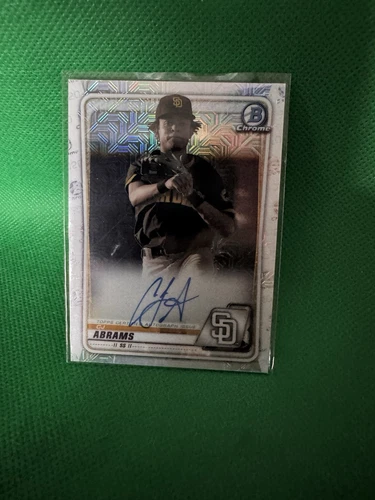 2020 Bowman Chrome Mega Box Mojo CJ Abrams Auto Rookie Card #BMA-CJA Nationals